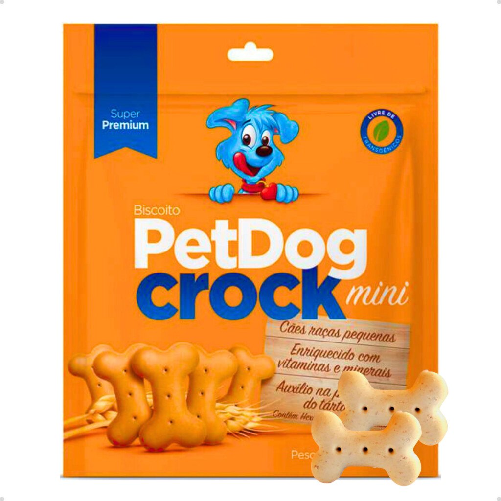 Biscoito para Cães Crock Super Premium - Raças Pequenas - 1 Kg - PetDo