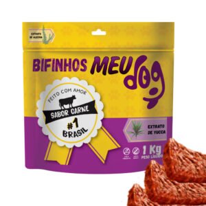 Petisco para cachorro bifinho Meu Dog 1Kg sabor Carne