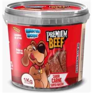 Bifinho 1 e 2 KG Petiscos Mr Bone Cães Cachorro Pet Premium - CARNE
